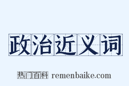 政治近义词是什么意思的图片